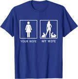 Your Wife My Wife Bunny Rabbit T-Shirt in Royal Blue