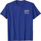 PERSIAN SYMBOLISM Persian Iran Lion and Sun Symbol T-Shirt - Royal Blue