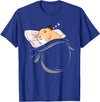 Hamster Sleeping Hammy Pajamas Nap PJs Outfit Gift Hamster T-Shirt - Royal Blue