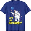 Hiking Lover Design Its My Birthday Polar Bear T-Shirt - Royal Blue