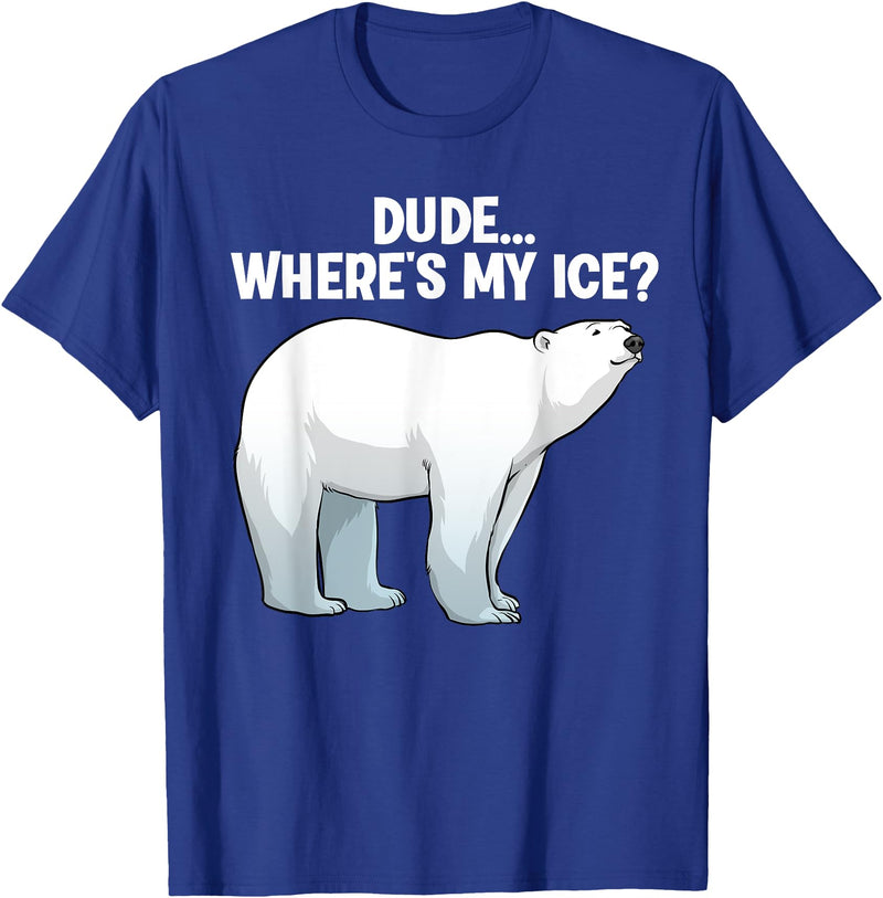 Polar Bear Gift Polar Bear Accessories & Stuff Funny Polar Bear Design For Men Women Kids Polar Bear Lovers T-Shirt - Royal Blue