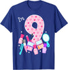 Birthday Girl Spa Squad Outfit Gifts Shop Spa Birthday Party I'm 9 Girls Makeup 9th Bday Kids Toddlers T-Shirt - Royal Blue