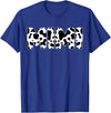 Family Matching Gifts Cow Mimi Cow Print Cow Pattern Mother's Day T-Shirt - Royal Blue