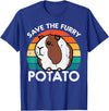 Guinea Pig Shirts For Men Women Kids Gift Guinea Pig Save Furry Potato Cavy Pet Owner Women Kids Men T-Shirt - Royal Blue