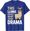 Llama Gift Llama Lover Accessories & Lama Stuff Funny Llama Design for Men Women Kids Llama Lover Llama T-Shirt - Royal Blue