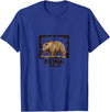 National Parks Nature Lovers Camping Apparel Katmai National Park Bear T-Shirt - Royal Blue
