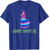 gamer shirts by jean olivier Funny llama outfit gamer outfit just loot it T-Shirt - Royal Blue