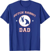 Dutch Rabbit Dad T-Shirt in Royal Blue