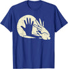 Funny Rabbit Animal Bunny Lover Shadow Play Pun Gift T-Shirt in Royal Blue
