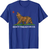 Dont Tread On Us Bear California Patriot Tee Don't Tread On Us California Bear Patriotic T-Shirt - Royal Blue