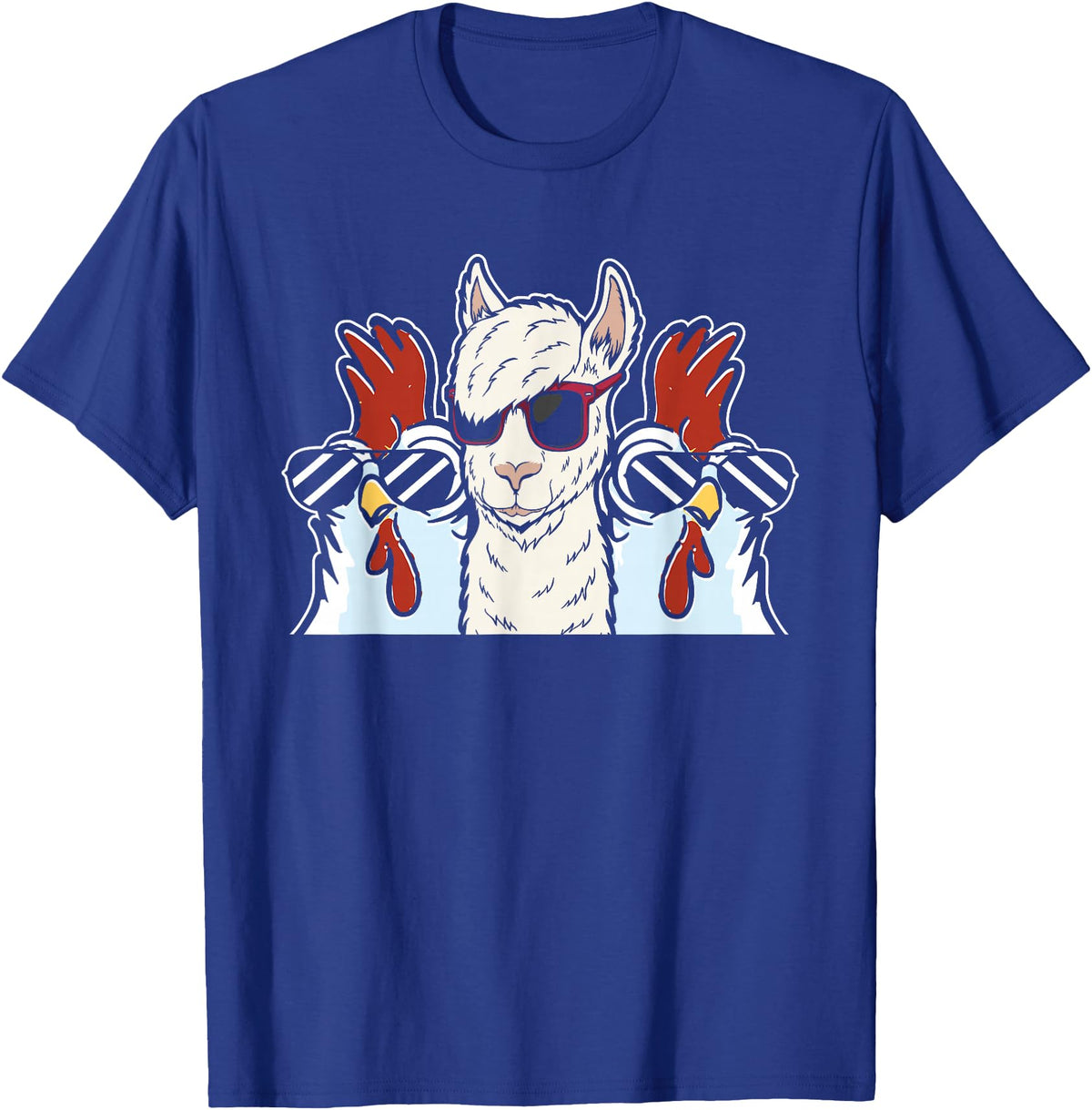 Llama Gifts & Accessories Chicken Llama Cool Alpaca - Lamaist Animal Llama T-Shirt - Royal Blue
