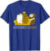 Cartoon Network We Bare Bears Grizz Panda Ice Bear Internet Famous T-Shirt - Royal Blue