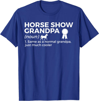 Horse Show Apparel Funny Horse Show Grandpa Definition T-Shirt - Royal Blue