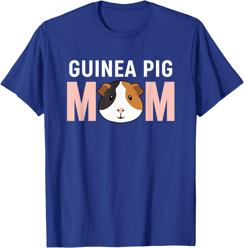 Cavy Mom Designs FarmAnimal Guinea Pig Mom Cavy Owner Mom Design T-Shirt - Royal Blue