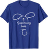 Somebunny Loves You Rabbit Some Bunny T-Shirt in Royal Blue