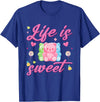 Funny gummy bear lover gummy bear candy Gummy Bear Life is Sweet Candy Gummy Bear T-Shirt - Royal Blue