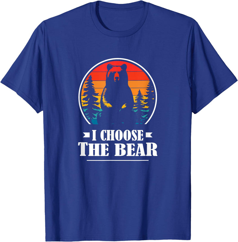 MeToo Angry Radical Feminist Gift Shirts & Hoodies Womens Retro Vintage This Is Why I Choose The Bear T-Shirt - Royal Blue