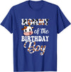 Love Family Matching Mommy of The Birthday Boy Cow Farm 1St Birthday Boy T-Shirt - Royal Blue