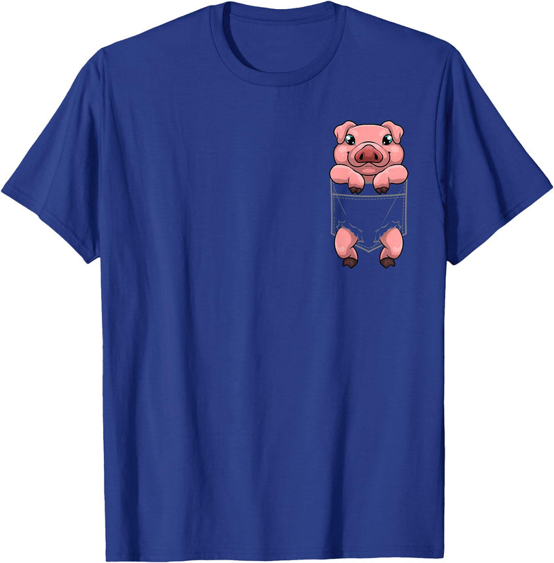 Pig Gift Pig Lover Stuff & Pig Novelty Accessories Cool Pig Art For Men Women Farm Animal Piggy Pork Pig Lovers T-Shirt - Royal Blue