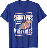 Skinny Pig Wheek Design for a Guinea Pig Lover T-Shirt - Royal Blue