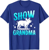Pig Show Grandma On Mother's Day Pig Show Grandma Best Pig Show Grandmother T-Shirt - Royal Blue