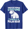 This Is My Human Costume I’m Really a Polar Bear T-Shirt - Royal Blue