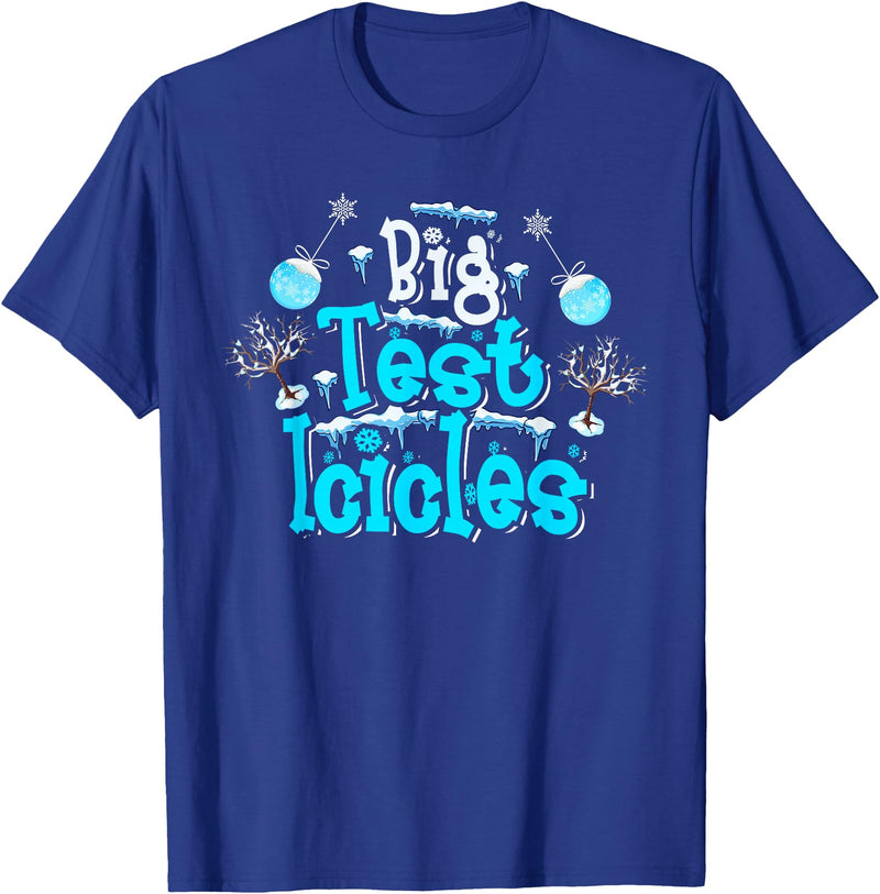 Polar Bear Plunge Ice Swimming Co Polar Bear Plunge 2022 Costume Ice Swimming Big Test Icicles T-Shirt - Royal Blue