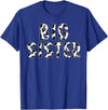 Cow Pattern Print Family Matching Birthday Shirts Cow Big Sister Birthday Family Matching Mothers Day Boy Girl T-Shirt -