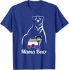 Asexual Mama Bear Designs Co. Asexual Mama Bear Asexual Pride LGBT Ace Pride Flag Mom T-Shirt - Royal Blue