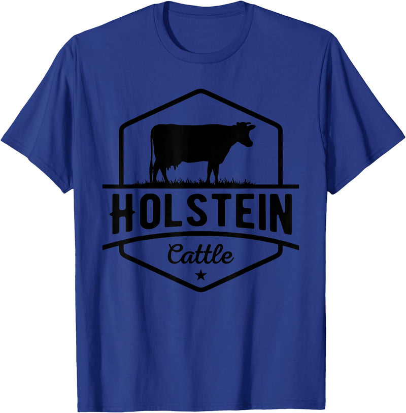 Farm and Holstein Cow for Men and Cattle Clothing Holstein Cattle - Holstein Cow for Farmers T-Shirt - Royal Blue