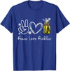 Cute Peace Love Pickles Wildflower Inspyrmyn Peace Love Pickle Wildflower Canning Season Pickle Jar Lover T-Shirt - Royal