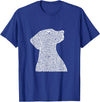 Pet Art Dog Design Dog T-Shirt - Royal Blue