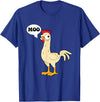 gift creative original father joke humor amusing Chicken - Hen - Fowl - Cow - Funny - Joke - dad Joke T-Shirt - Royal Blue