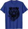 Best Tribal Tattoo Designs I Trends I Born for Art Bear Grizzly Nordic Indian Celtic Mythology Wild Animal Fan T-Shirt - Royal Blue