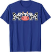 ETHRLO cow im one birthday decorations Shirts Mom Cow Print Cowboy Animal Pattern Farmer Cow Mother Mom T-Shirt - Royal Blue