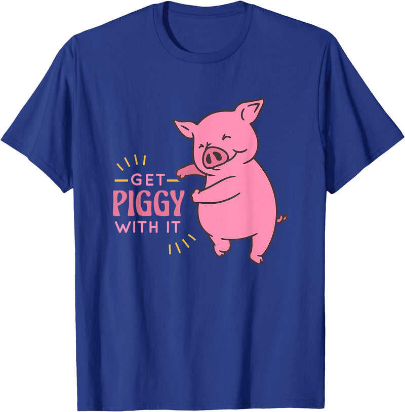 Cute Animal Pigs Clothing For Children And Adults Funny and Cute Pig Saying for Kids and Adults T-Shirt - Royal Blue