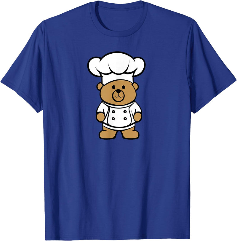 Bear In A Chef Hat - Cute Chef Bear Chef Bear - Cute Bear In A Chef's Hat Bear Chef T-Shirt - Royal Blue