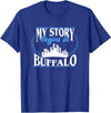 City Designs by Dennex Born in Buffalo T-Shirt - Royal Blue