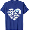 Polar beart lover heart gifts idea kids boys girls Polar Bear Lover Polar Bear Heart Valentine Gift Men Women T-Shirt - Royal Blue