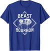 Bison Lover Shirts Beast Of Bourbon - American Bison Buffalo Lover Wildlife T-Shirt - Royal Blue