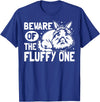 Beware of the Fluffy One - Lionhead Rabbit T-Shirt in Royal Blue