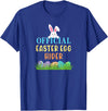 Official Easter Egg Hider Egg Hunt Hiding Bunny Rabbit Face T-Shirt in Royal Blue