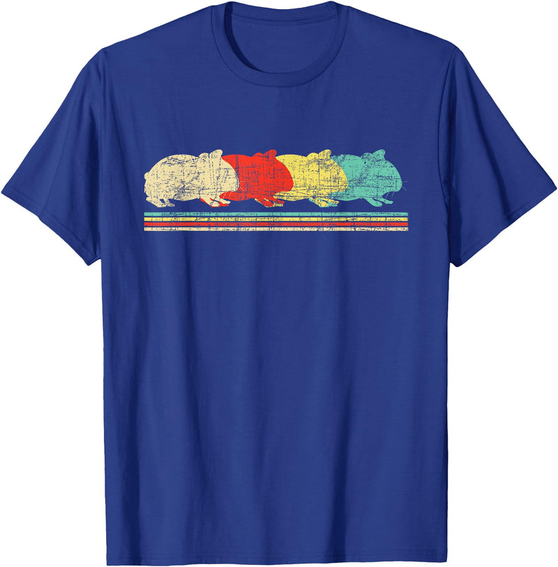 Funny Guinea Pig Shirts Retro Vintage Guinea Pig - Pet Owner Animal Lover T-Shirt - Royal Blue