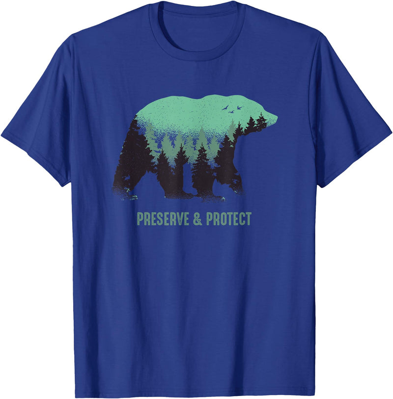 Preserve & Protect National Park Bear Preserve & Protect Vintage National Park Bear T-Shirt - Royal Blue