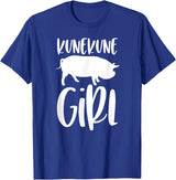 Angry Ant Graphics - Kunekune Pig Gifts Kune Kune Pig Gift for Women - Kunekune Girl T-Shirt - Royal Blue