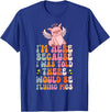 Flying Pig Piggy Clothing I'm Here Because I Was Told There Would Be Flying Pigs T-Shirt - Royal Blue