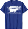 Funny Charolais Rancher Gift for Cattle Lover American Flag - American Cow Charolais Rancher T-Shirt - Royal Blue