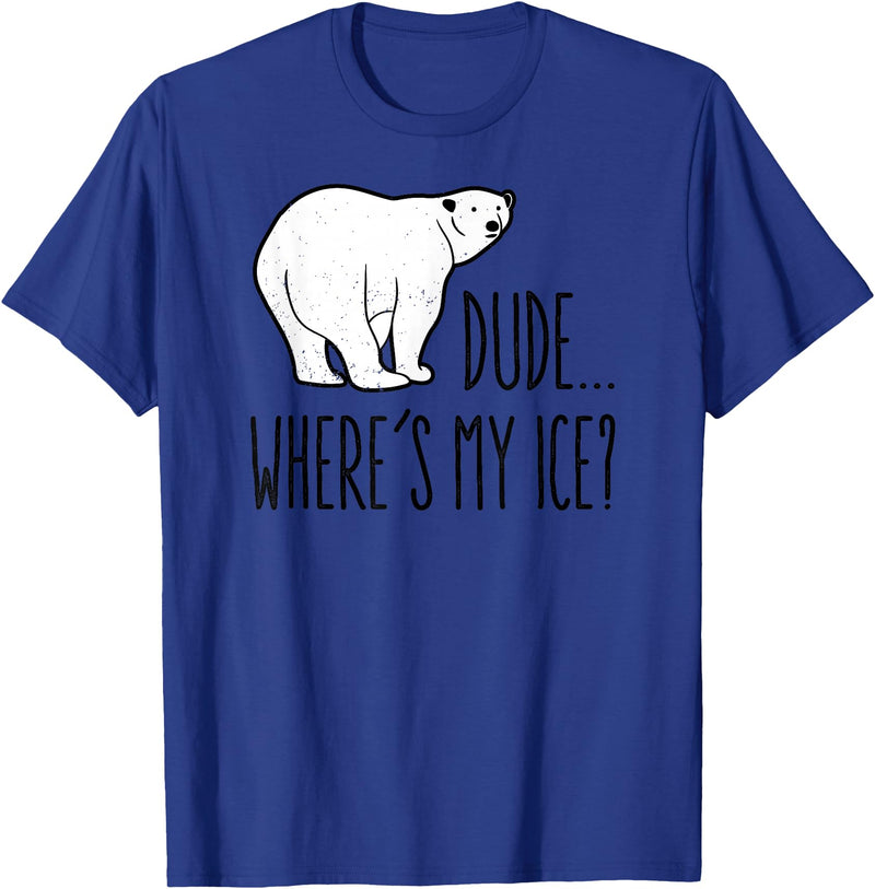 Polar Bears Against Climate Change Climate Change Polar Bear Environmentalist Gift T-Shirt - Royal Blue