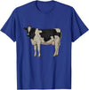 Cows and cattle Drawing of a Holstein cattle T-Shirt - Royal Blue