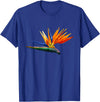 DDD Flowers Bird of Paradise Flower T-Shirt - Royal Blue